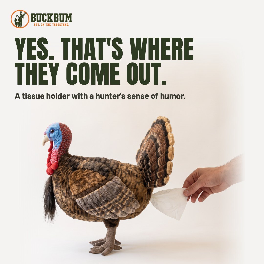 Turkey Plush Tissue Holder by BuckBum (Pre-Order)