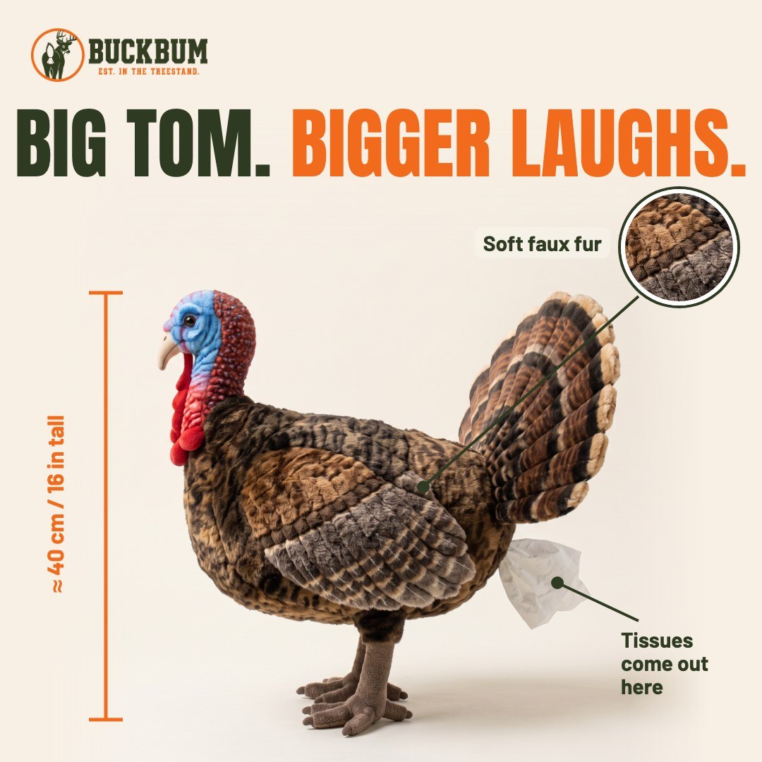 Turkey Plush Tissue Holder by BuckBum (Pre-Order)
